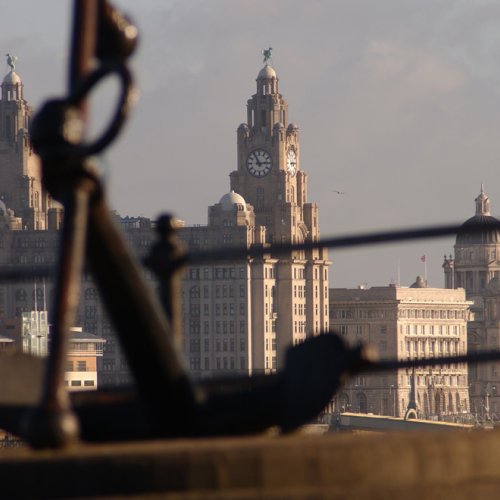 B009-38 Liverpool UNESCO World Heritage Site Wirral in some ways benefits more than Liverpool from the Liverpool Waterfront Guy Woodland 1989-2011